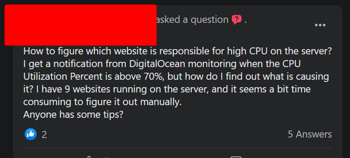Which WordPress website is responsible for high CPU Usage on a server ...